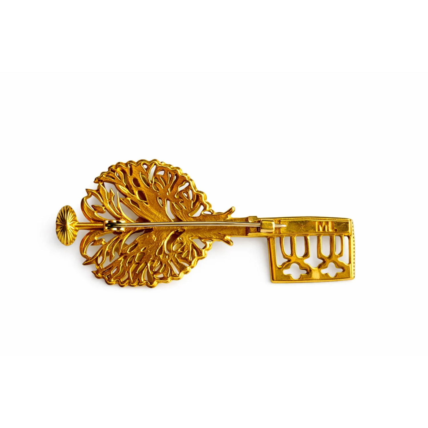 Ex-Voto Sacred Key Brooch
