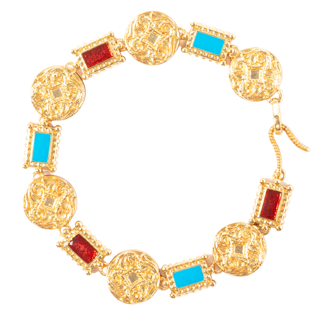 Theodora Rectangle Enamel Bracelet