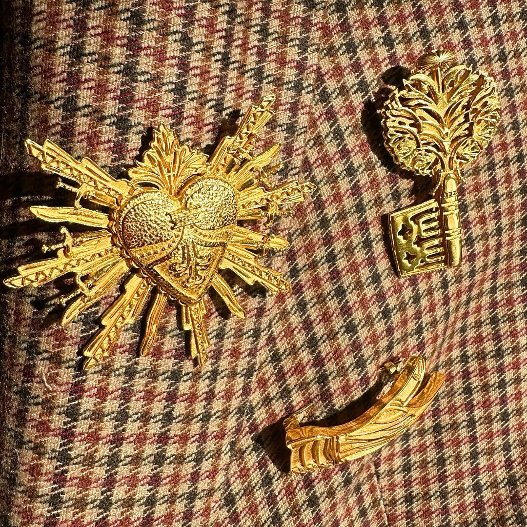 Ex-Voto Sacred Key Brooch