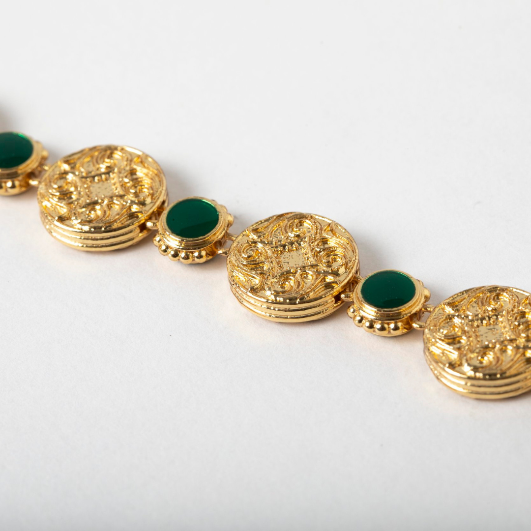 Theodora Round Enamel Bracelet