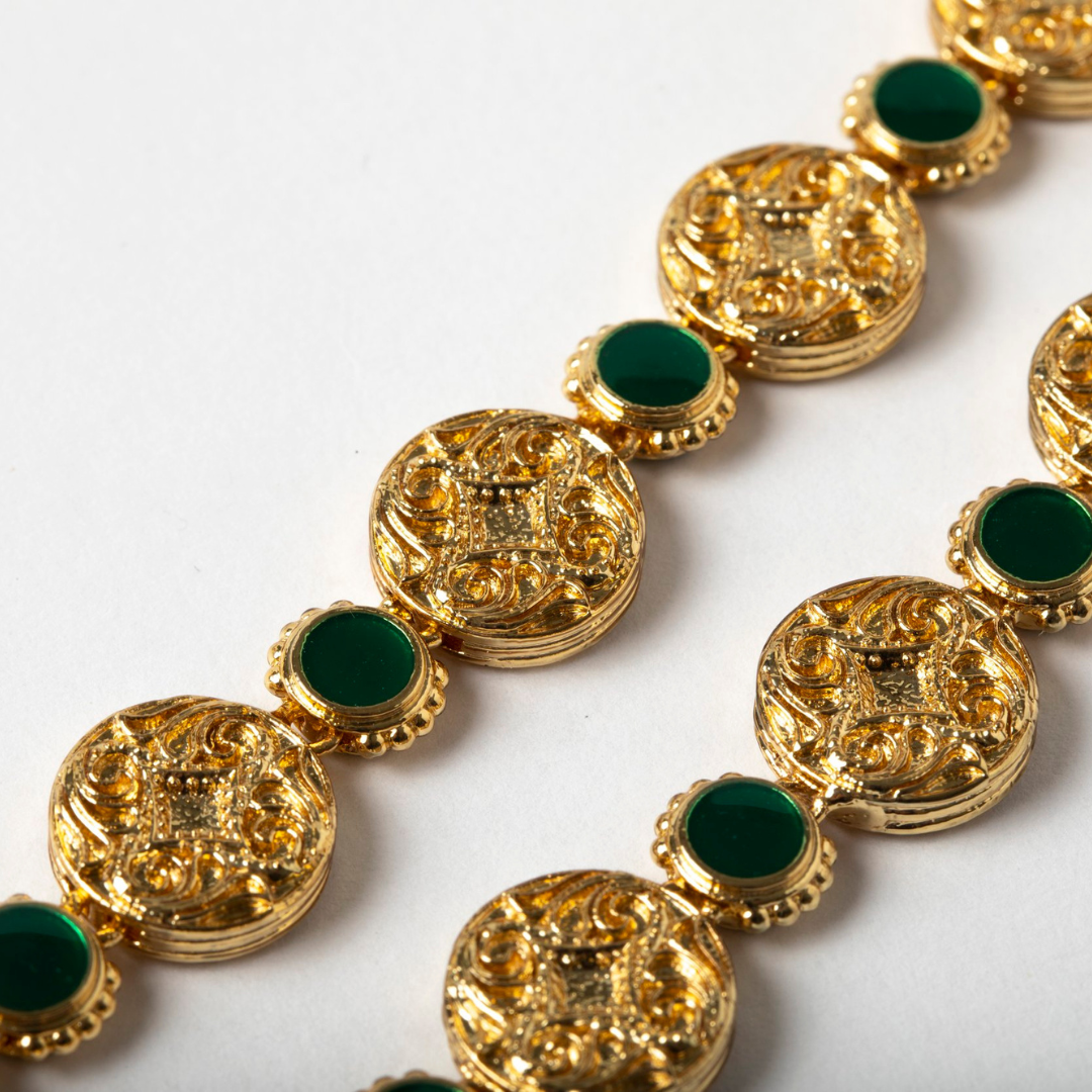 Theodora Round Enamel Necklace