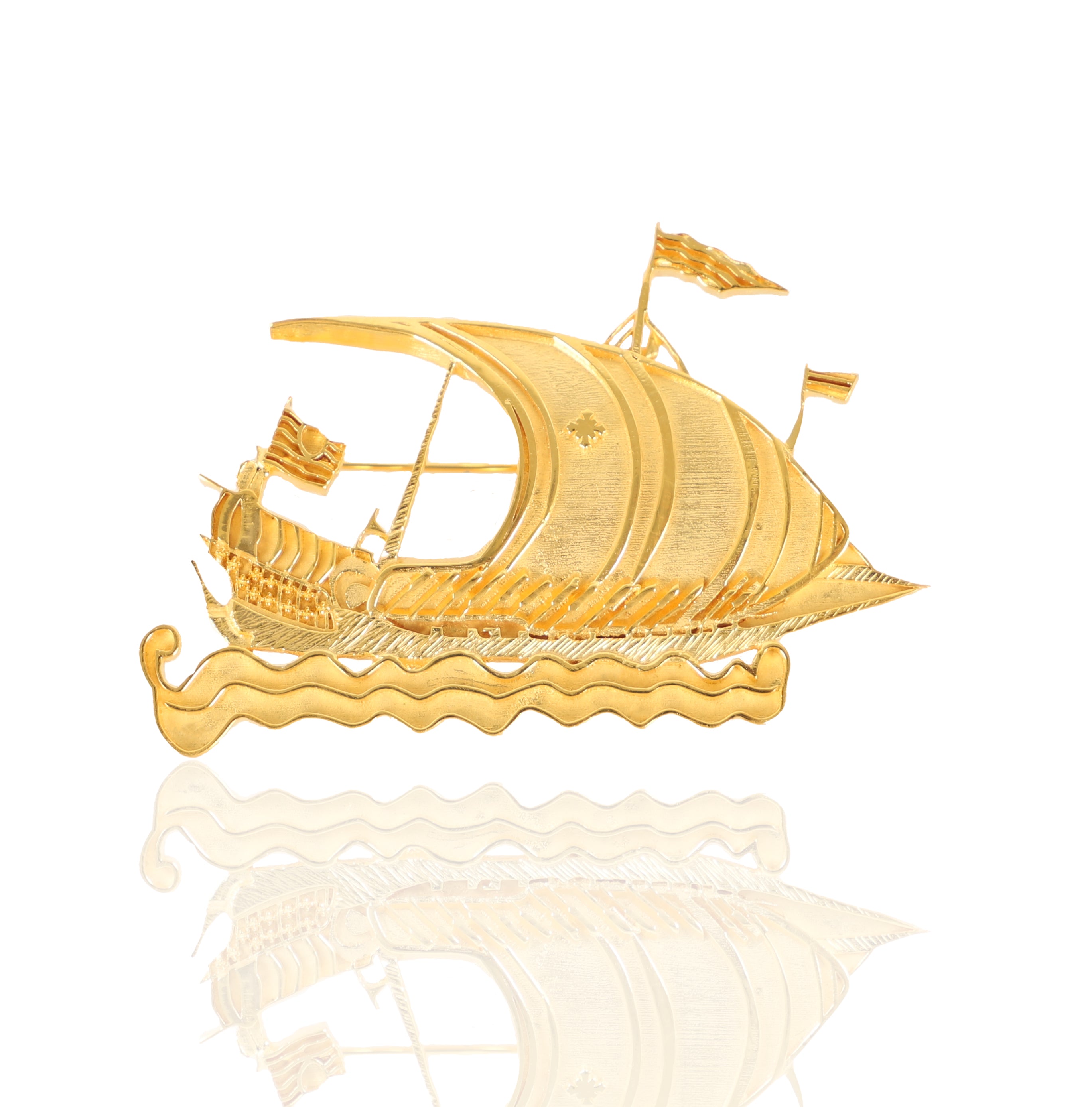 Ex-Voto Ship Brooch