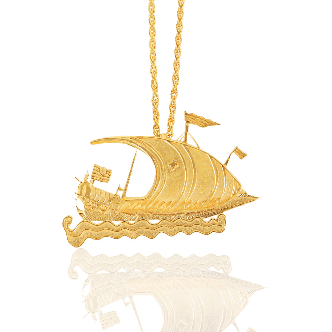 Ex-Voto Ship Necklace